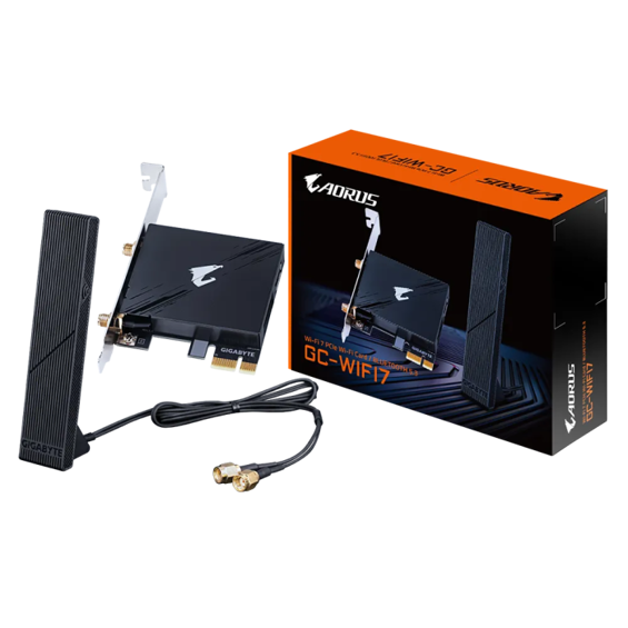 GIGABYTE GC-WIFI7 2Tx2R a/b/g/n/ac/ax/be Tri Band WIFI 7 + BLUETOOTH 5.3 PCI-E kartica