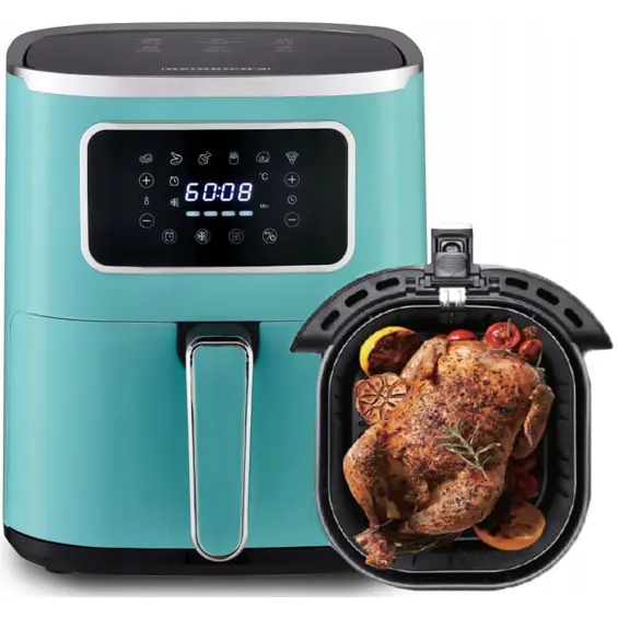 Heinrich HFR 8216 Friteza na Vrući Zrak 5 L – 1450 W, 6 Programa, Zelena