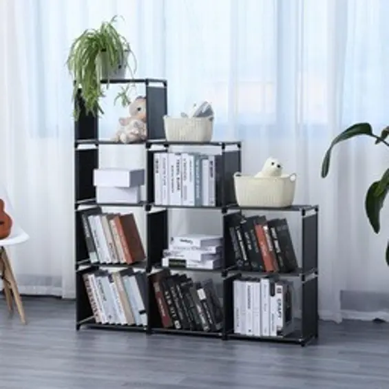 Herzberg HG-03350 modularni stalak za pohranu s 9 polica 125 x 125 cm