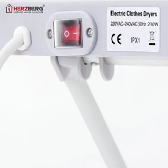 Herzberg HG-8069 električno sušilo za rublje sa sklopivim krilima 120 W