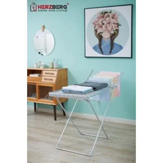 Herzberg HG-8069 električno sušilo za rublje sa sklopivim krilima 120 W