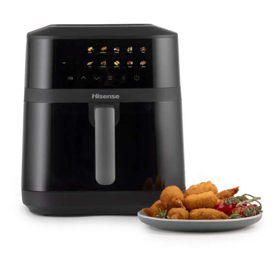 Hisense HAF1800DCD Air Fryer 6.3L 1800W – Digitalna zračna friteza s 10 programa i dvostrukim grijanjem