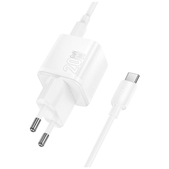 hoco. Punjač kućni sa type C kabelom, PD20W + QC3.0 - N65 Ingenious type C