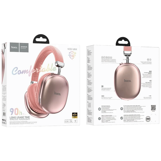 hoco. Slušalice bežične, Bluetooth - W35 Max Joy Pink