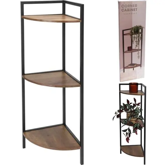Home Styling Collection kutna polica s 3 razine 23,5 × 23,5 × 76 cm