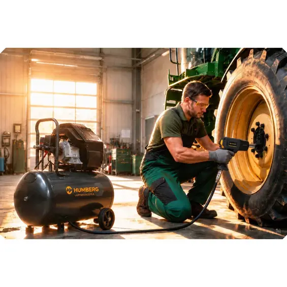 Humberg HM-261 pneumatski udarni ključ 1/2" 1560 Nm – 8500 o/min, Twin Hammer, 3 razine snage
