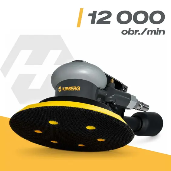 Humberg HM-262 pneumatska ekscentrična brusilica 125/150 mm – 12.000 o/min, 6,3 bar, odsis prašine