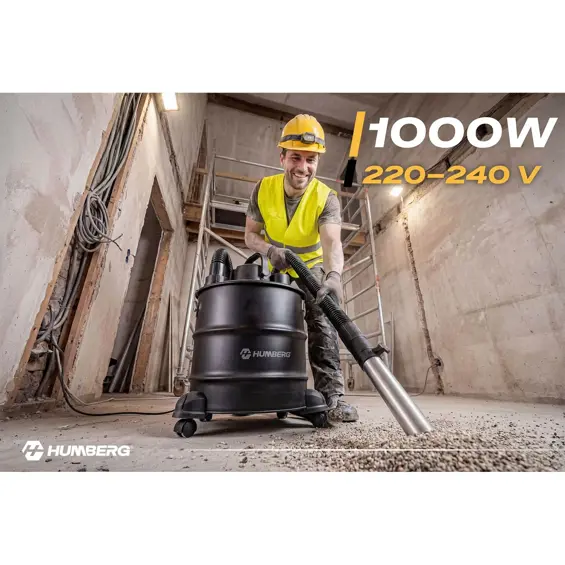 Humberg HM-405 usisavač za pepeo 1000 W 18 L s funkcijom puhanja