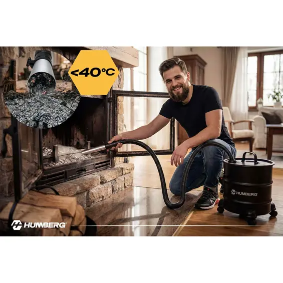 Humberg HM-405 usisavač za pepeo 1000 W 18 L s funkcijom puhanja