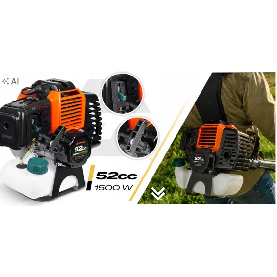 Humberg HM-613 benzinska motorna flakserica 1500 W s priborom i uljem