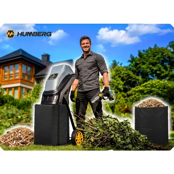 Humberg HM-650 električni usitnjivač grana 2500 W s 2 vreće 45 L