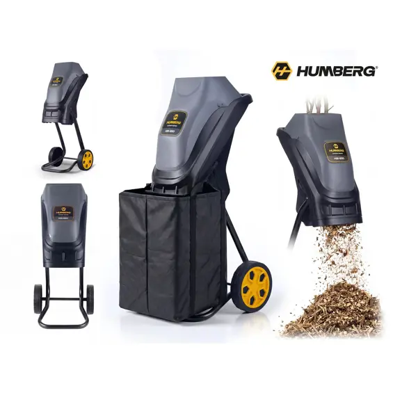 Humberg HM-650 električni usitnjivač grana 2500 W s 2 vreće 45 L
