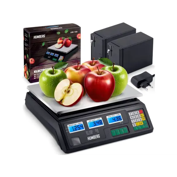 Humberg MH-190 — kompaktna trgovačka vaga 40 kg za trgovine i štandove