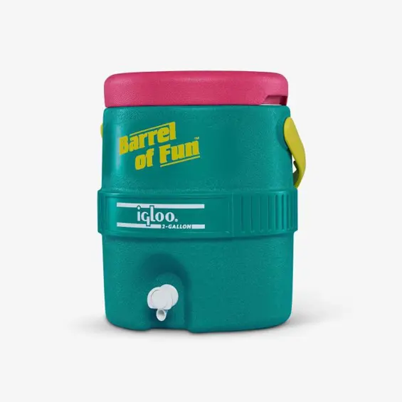 IGLOO Retro Bačva Zabave (Barrel of Fun) 7.5L / 2 Galona - Prijenosni Izolirani Dozator Pića s Slavinom