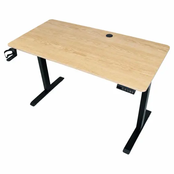 Ikonka KX2640_1 električni podesivi radni stol 120 × 60 cm – dekor drveta