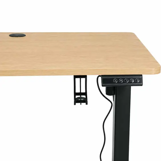 Ikonka KX2640_1 električni podesivi radni stol 120 × 60 cm – dekor drveta