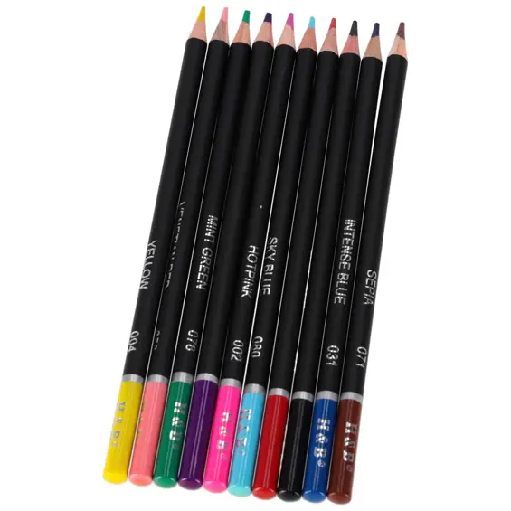 Ikonka KX2957 set profesionalnih drvenih bojica 120 boja – 3 mm jezgra, gumica, šiljilo i torbica