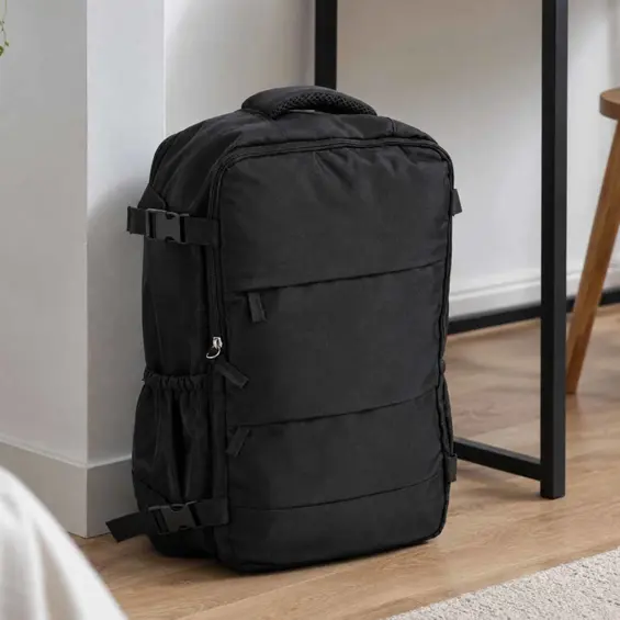 Ikonka KX2993 putni kabinski ruksak 45 × 30 cm – crni