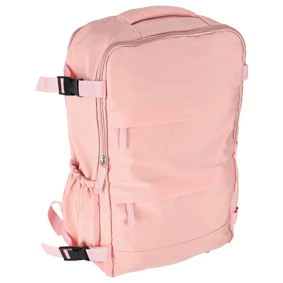 Ikonka KX2993_1 putni kabinski ruksak 45 × 30 cm – rozi