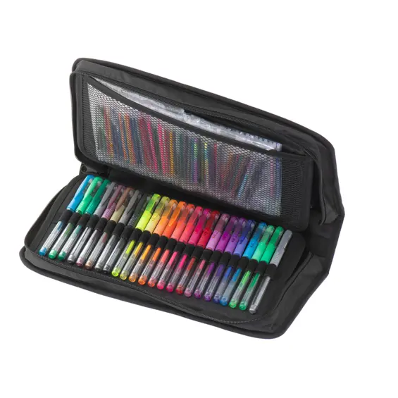 Ikonka KX5553 set gel olovaka 120 komada + 120 rezervnih punjenja – torbica i bojanka