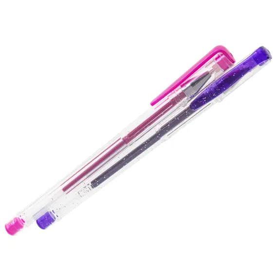Ikonka KX5555 set gel olovaka 25 komada – glitter, metalik, fluorescentne i klasične boje, plastična kutija