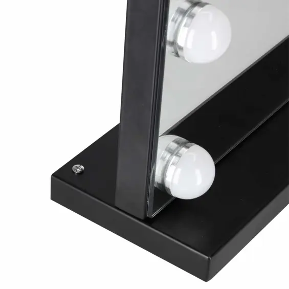 Ikonka LED Kozmetičko Ogledalo s 15 LED Žarulja – Podesiva Svjetlina, 10x Povećalo