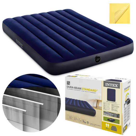 INTEX Dura-Beam Fiber-Tech zračni madrac za dvije osobe 137x191x25 cm