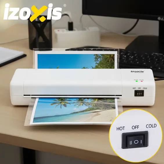 IZOXIS 4u1 A4 laminator 500W s rezačem i 60 folija za plastificiranje