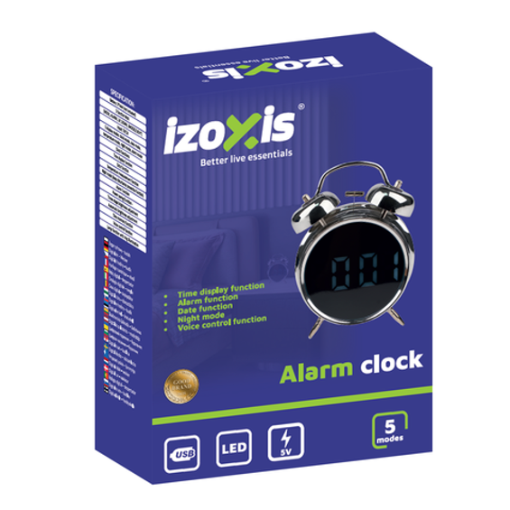 IZOXIS retro digitalni budilnik s LED zaslonom