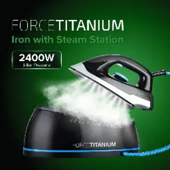 Just Perfecto Force Titanium parna postaja s glačalom 2400 W – 2 bara