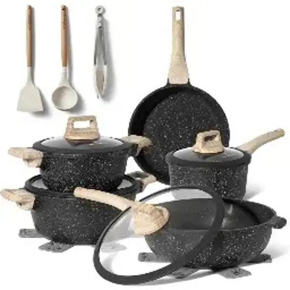 Just Perfecto JL-889 set posuđa s granitnim premazom, 14 dijelova
