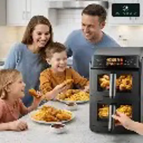 Just Perfecto JP-AF10DB dvostruka friteza na vrući zrak 10 L, 2600 W