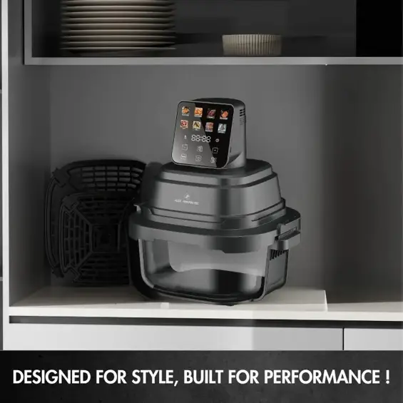 Just Perfecto JP-AF4GL staklena friteza na vrući zrak 1500 W, 1,5 L + 4 L