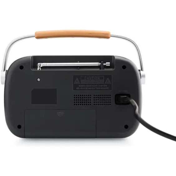 JVC RA-E215G Prijenosni FM Radio – Analogni Tuner, Mrežno i Baterijsko Napajanje, Sivi