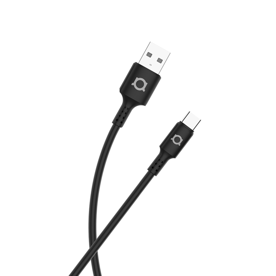 Kabel ADDA USB-200-BK, Fusion Charge+Data, USB-A na Type-C, 3.1A, Premium TPE, 1.2m, crni