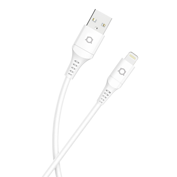 Kabel FIREBIRD by ADDA USB-303-WH, Charge+Data, USB-A na 8Pin, 2.1A,1m, bijeli