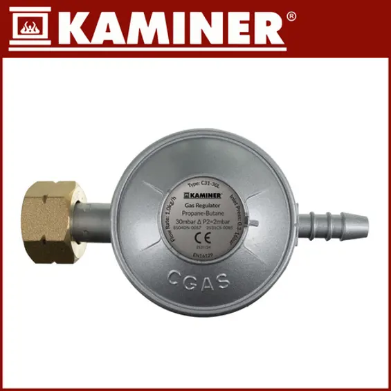 Kaminer Plinska Grijalica 4200 W – Za Prostorije do 60 m², 3 Razine Snage, Uključeni Regulator i Crijevo
