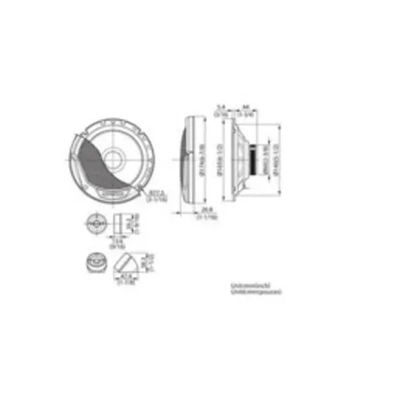 Kenwood KFC-E170P komponentni auto zvučnici 17 cm 300 W