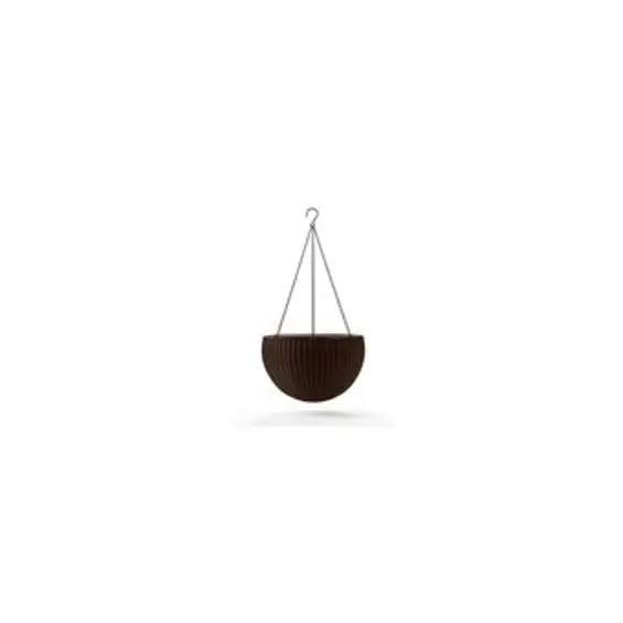 Keter Hanging Sphere viseća tegla za cvijeće 8,6 L – Ø 35 × 22 cm, imitacija ratana, smeđa