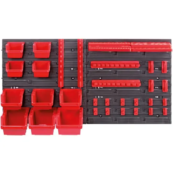 Kistenberg Orderline KOR4-S411 zidni organizator za alat – 2 ploče, 10 posuda i držači