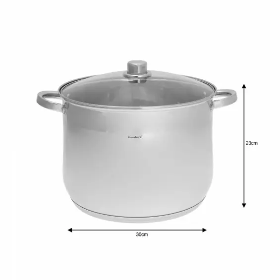 Klausberg KB-7178 Set Lonaca 6 Dijelova – 10,7 L, 13 L i 16 L, Nehrđajući Čelik