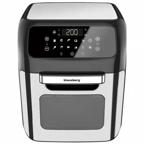 Klausberg KB-7557 Air Fryer Pećnica 12 L – 1800 W, 12 Programa, Rotirajući Ražanj
