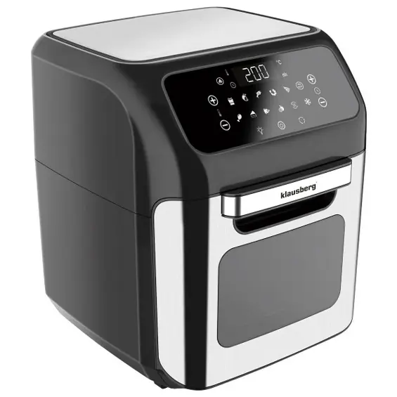 Klausberg KB-7557 Air Fryer Pećnica 12 L – 1800 W, 12 Programa, Rotirajući Ražanj