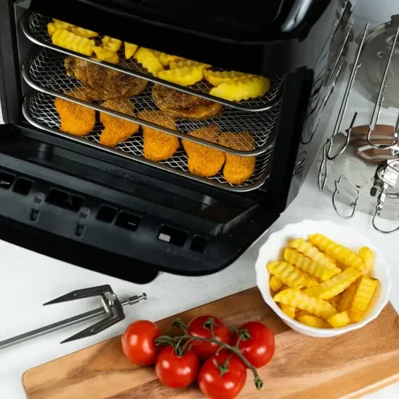 Klausberg KB-7557 Air Fryer Pećnica 12 L – 1800 W, 12 Programa, Rotirajući Ražanj