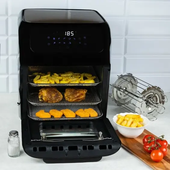 Klausberg KB-7557 Air Fryer Pećnica 12 L – 1800 W, 12 Programa, Rotirajući Ražanj