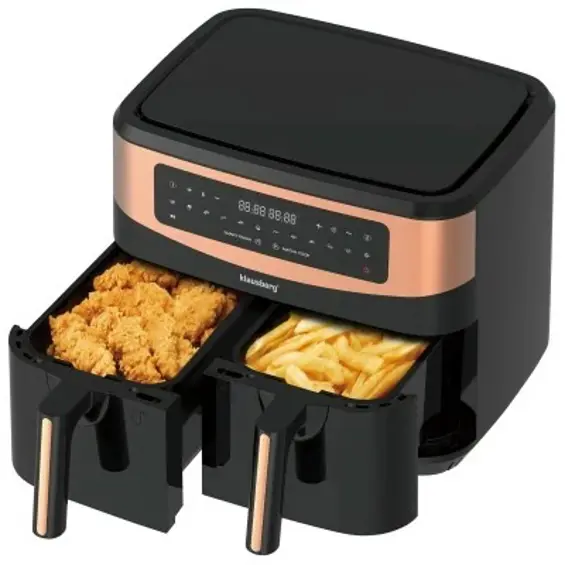Klausberg KB-7589 friteza na vrući zrak 9 L – dvostruka košara 2 x 4,5 L, 1750 W