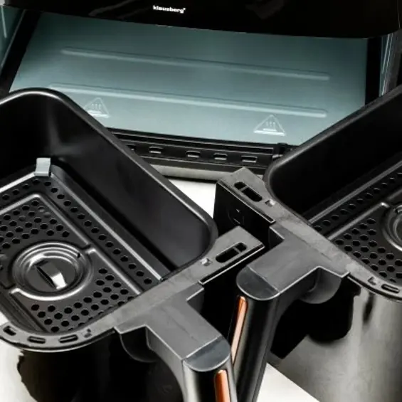 Klausberg KB-7589 friteza na vrući zrak 9 L – dvostruka košara 2 x 4,5 L, 1750 W