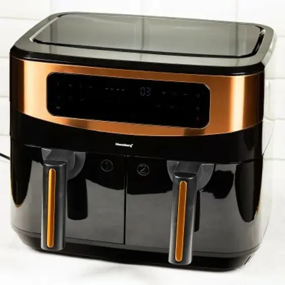 Klausberg KB-7589 friteza na vrući zrak 9 L – dvostruka košara 2 x 4,5 L, 1750 W