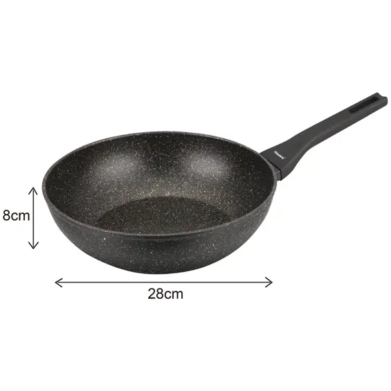 Klausberg KB-7657 Set Posuđa 12 Dijelova – Aluminij, Mramorni Neprianjajući Premaz, Indukcija