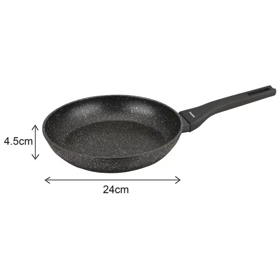 Klausberg KB-7657 Set Posuđa 12 Dijelova – Aluminij, Mramorni Neprianjajući Premaz, Indukcija